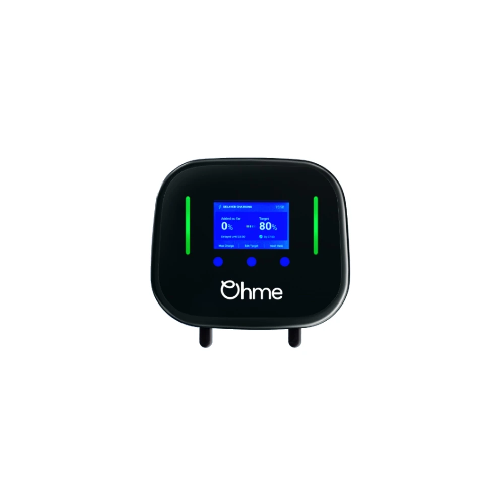 Ohme charging station, installed by Tapelec in Brussels